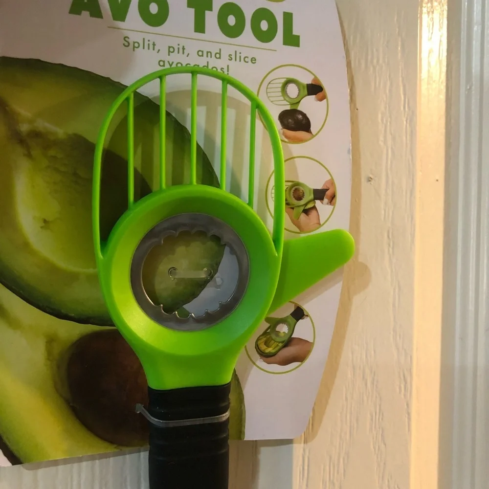 2pack Avocado multipurpose 3-in-1 silicone ergonomic nonslip‎ tool new
